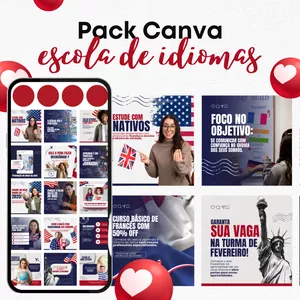 Imagem do curso Pack Canva para Escolas de Idiomas