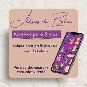 Imagem principal do produto Adesivos da Beleza - Storys mais criativos 