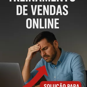 Imagem de capa para o Ebook Treinamento de Vendas Online- "Aprenda a dominar funis de vendas, redes sociais e técnicas de persuasão adaptadas ao mercado brasileiro