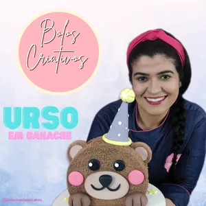 Imagem de capa para o Curso online Bolos Criativos (urso em ganache)