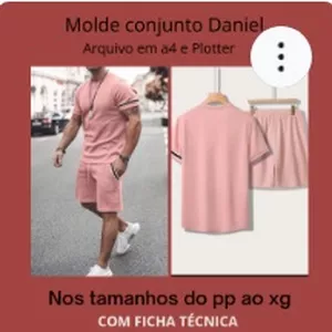 Imagen de portada para Ebook PATRON DE CONJUNTO DE VERANO MASCULINO TALLAS (((  XS HASTA 2XL  )