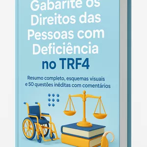 Imagem de capa para o Ebook Acessibilidade e Direitos da Pessoa com Deficiência – Gabarite no TRF4!