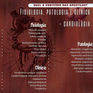 Imagem de capa para o Ebook Apostila completa Cardiologia Veterinária 