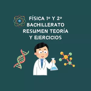 Imagen de portada para Ebook Física 1º y 2º Bachillerato Resumen Teoría y Ejercicios