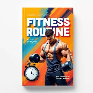 Imagen de portada para Ebook  Guía Completa: Rutina de Gym de 4 Días para Fuerza e Hipertrofia