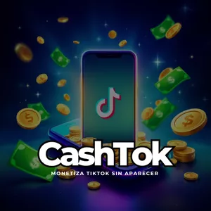 Imagen de portada para Curso online CashTok: Monetiza Tik Tok Sin Aparecer