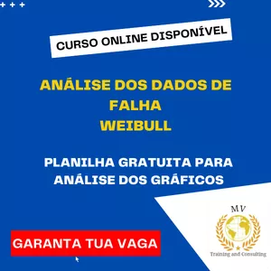 Imagem de capa para o Curso online Análise dos dados de Falhas - Weibull.