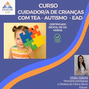 Imagem do curso AUTISMO - CUIDADOR/A DE CRIANÇAS COM TRANSTORNO DO ESPECTRO AUTISTA