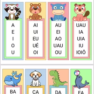 Imagem de capa para o Ebook Fichas de leitura - Famílias Silábicas