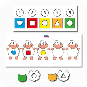 Imagem de capa para o Ebook Carneirinhos - Cores e Formas