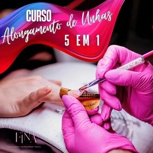 Curso Curso 5 em 1 de alongamentos de unhas