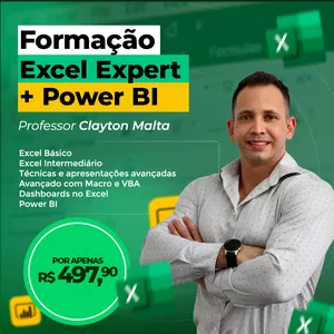 Planilha Curso Excel Expert - do Básico ao Avançado com Macro e Introdução VBA