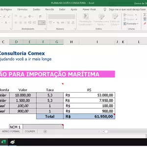 Imagem de capa para o Ebook Planilha para formação de preço de produto importado