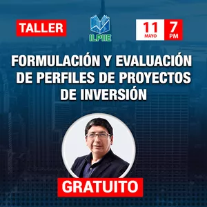 Imagen de portada para Evento online FORMULACIÓN Y EVALUACIÓN DE PERFILES DE PROYECTOS DE INVERSIÓN