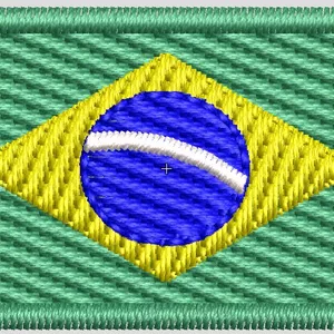 Imagem de capa para o Curso online MATRIZ BORDADO BANDEIRA BRASIL 4 x 2,5 cm