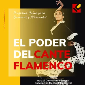 Imagen de portada para Evento online El poder del Cante Flamenco - Pack Trimestral (MARTES)