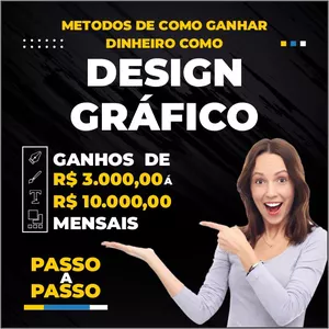 Imagem de capa para o Ebook METODO PARA GANHAR DINHEIRO COMO DESIGNER GRÁFICO