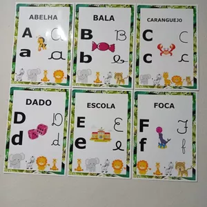 Imagem de capa para o Ebook Alfabeto de parede -Tema Safari 