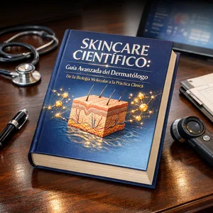 Imagen de portada para Ebook Skincare Científico 2026: Guía Avanzada del Dermatólogo" De la Biología Molecular a la Práctica Clínica