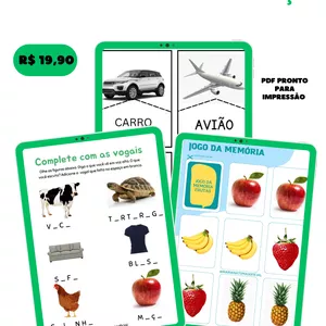 Imagem de capa para o Ebook Atividades de Linguagem e Alfabetização