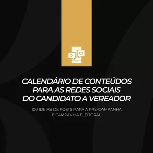 Imagem de capa para o Curso online Calendário de conteúdos para as redes sociais do candidato a vereador