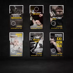 Imagem de capa para o Curso online Pack de artes para Barbearia