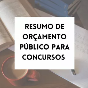 Imagem de capa para o Curso online Resumo de orçamento público para concursos