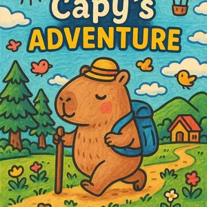 Cover image for Ebook Coloring book Capybaras