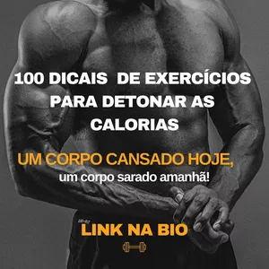 Imagem de capa para o Ebook  100 dicais de exercícios para detonar às calorias 