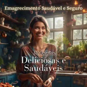 Imagem de capa para o Ebook 70 Receitas para Emagrecimento Saudável