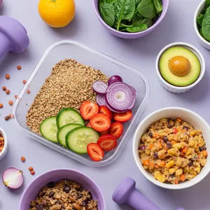 Imagem de capa para o Ebook E-book Prático 10 Tipos de Receitas Fit Rápidas.