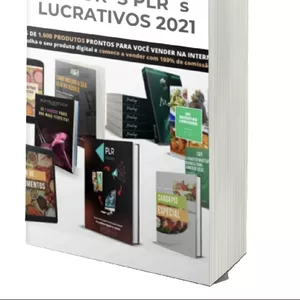 Imagem de capa para o Ebook +1000 Ebooks em Formato Plr  para você Revender.  