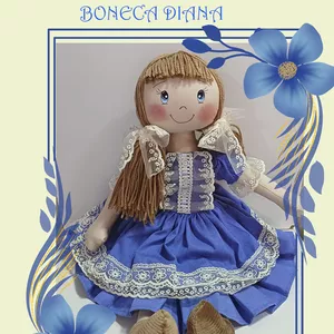 Imagem de capa para o Ebook BONECA DIANA COM DOIS VESTIDOS