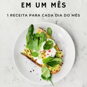 Imagem de capa para o Ebook 30 Receitas Low Carb Para Secar Em 1 Mês