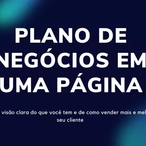 Plano de negócios de uma página