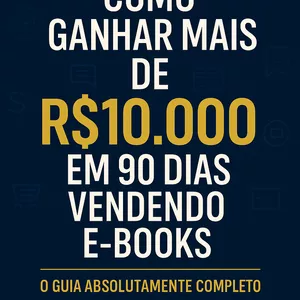 Imagem de capa para o Ebook Como vender ebooks e ganhar mais de R$10.000 em menos de 3 meses