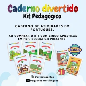 Imagem principal do produto Caderno Divertido: atividades pedagógicas educação infantil em português
