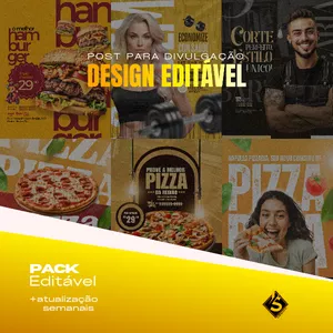 Imagem de capa para o Ebook Pack Canva post para divulgação 