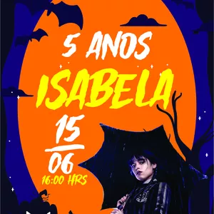 Imagem de capa para o Curso online Convite Wandinha 