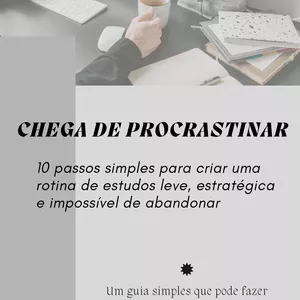 Imagem de capa para o Ebook Chega de procrastinar 