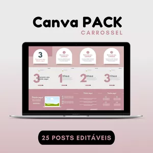 Imagem principal do produto Canva Pack Carrossel