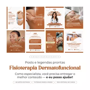 Imagem de capa para o Curso online PACK PARA FISIOTERAPIA DERMATOFUNCIONAL