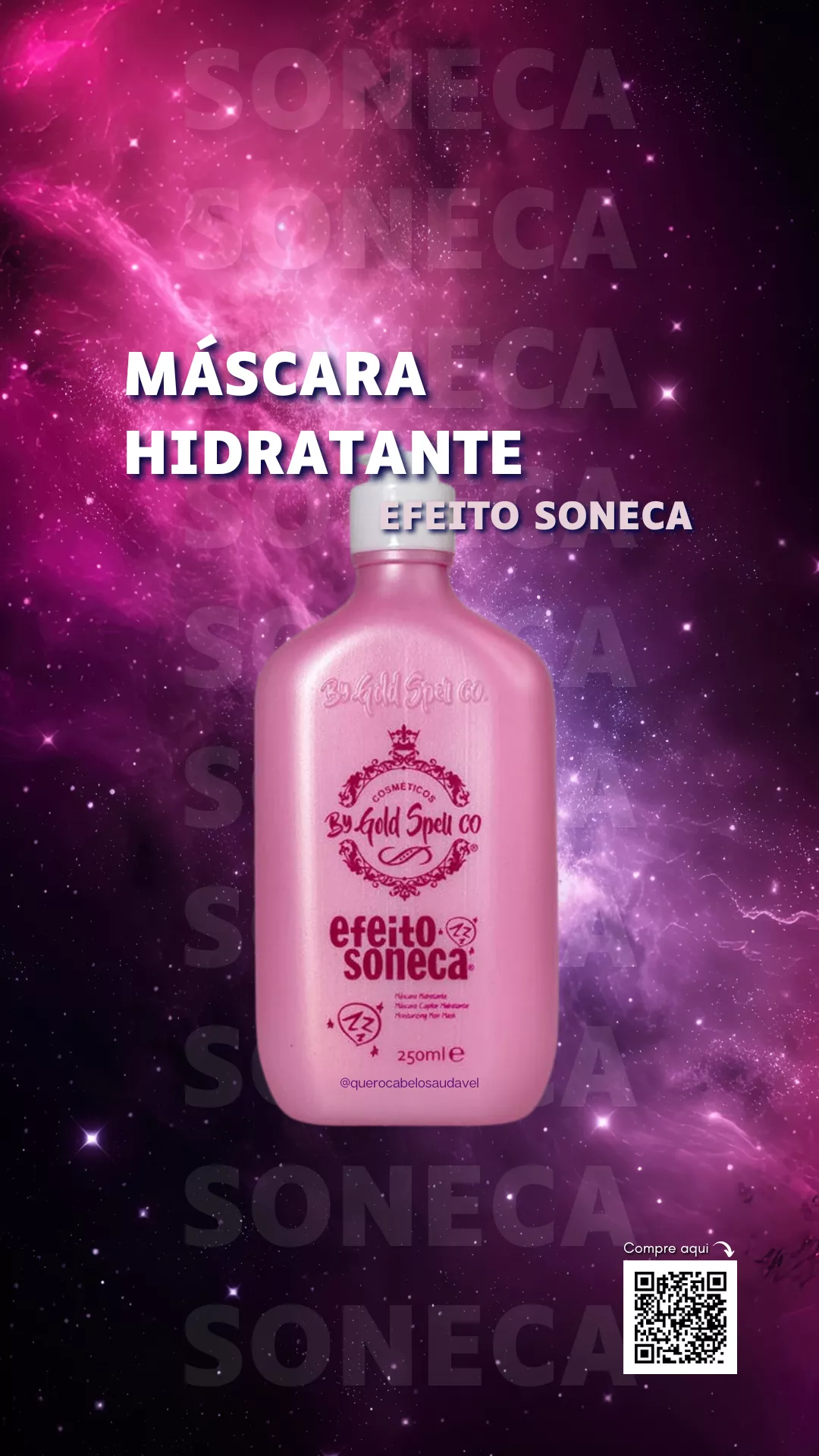 Máscara Hidratação Efeito Soneca Gold Spell