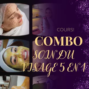 Image de couverture pour le Cours en ligne COMBO SOIN DU VISAGE 5 EN 1! FR