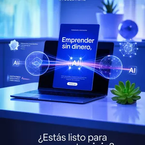 Imagen de portada para Ebook Emprender sin dinero con IA 