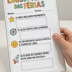 Imagem de capa para o Ebook Linha do tempo das Férias 