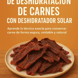 Imagen de portada para Ebook MANUAL PROFESIONAL DE DESHIDRATACIÓN DE CARNES CON DESHIDRATADOR SOLAR