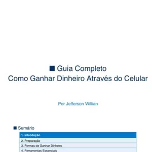 Imagem de capa para o Ebook Ganhe dinheiro através do celular 