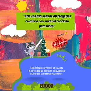 Imagen de portada para Curso online Arte en Casa:" más de 40 proyectos creativos con material reciclado para niños”