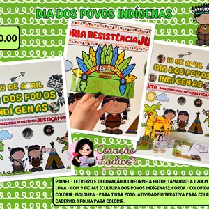 Imagem de capa para o Ebook 🌴Kit 2 - Povos Indígenas 